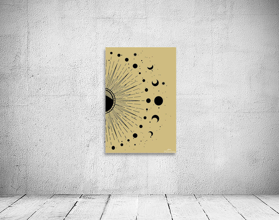 Moon phases wall art Wall Preview