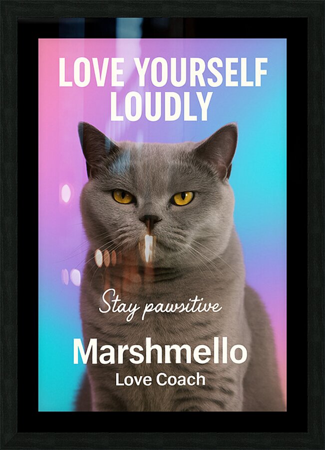 LOVE YOUR SELF  Picture Frame print