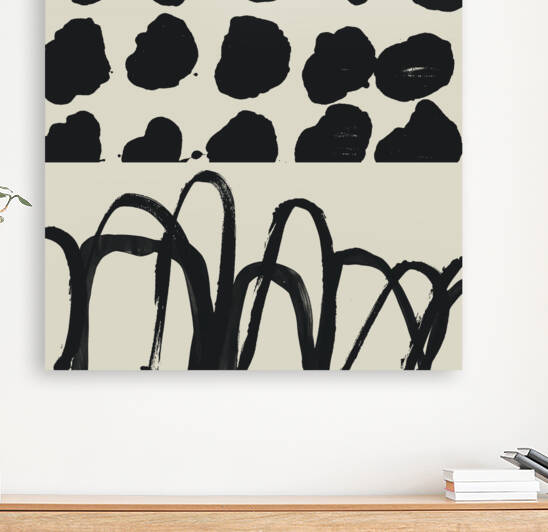 Black & White Abstract Collage No. 17 by Sarah Finucane