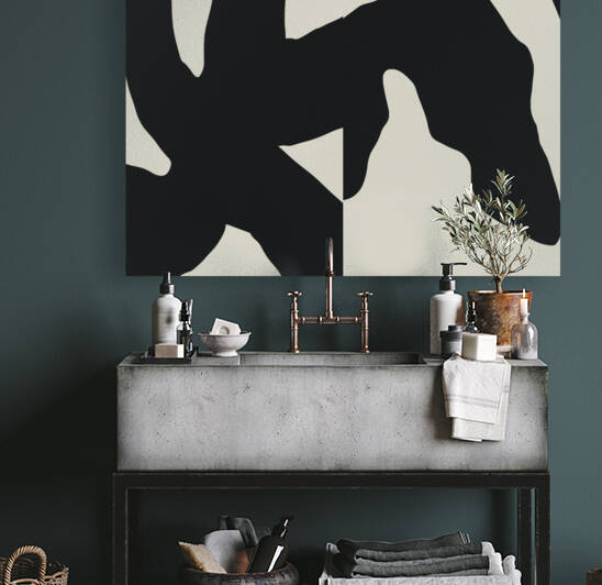 Black & White Abstract Collage No. 20 by Sarah Finucane