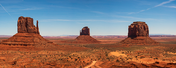 Monument valley landscape Utah USA. The west and east Mitten Merrick Butte .  Digital Download