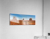 Monument valley landscape Utah USA. The west and east Mitten Merrick Butte .  Acrylic Print