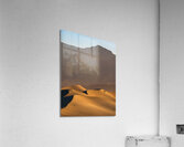 Death Valley USA. Man vs Sand dune Acrylic Print