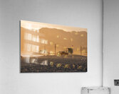 Santa Monica USA. A lifeguard tower at sunset Acrylic Print