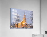 The Church of Tromso during the polar night Acrylic Print