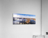 Panoramic view of Stockholm Sweden skeppsholmen kastellet and the old town Acrylic Print