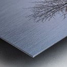 The Church of Tromso during the polar night Metal print