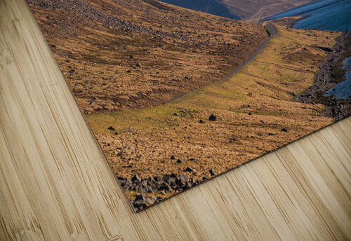 Road in the high arctic nature of Iceland Westfjords. High mountains and glacier John Nilsson puzzle