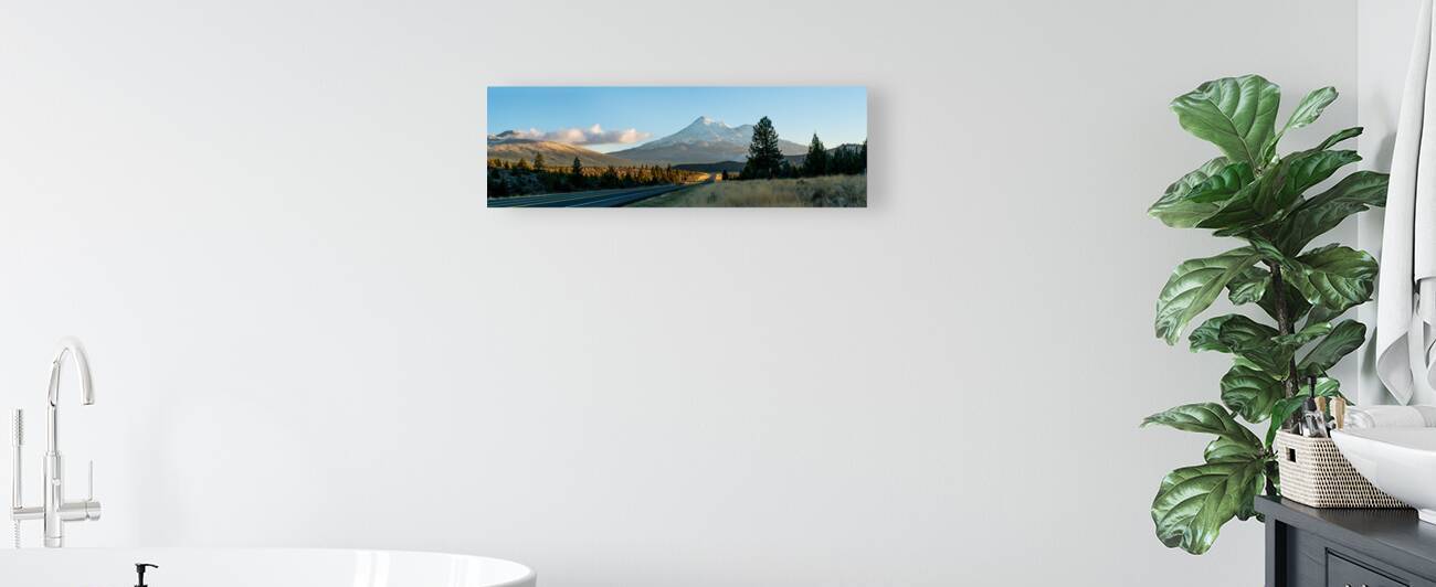 Amazing panoramic view of Mount Shasta volcano in California by John Nilsson