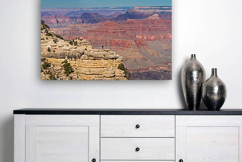 Man overlooking the Grand Canyon by John Nilsson