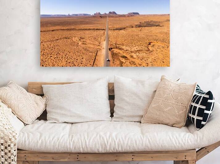 Forrest Gump point Utah on US-163 Scenic route view towards Monument Valley. by John Nilsson