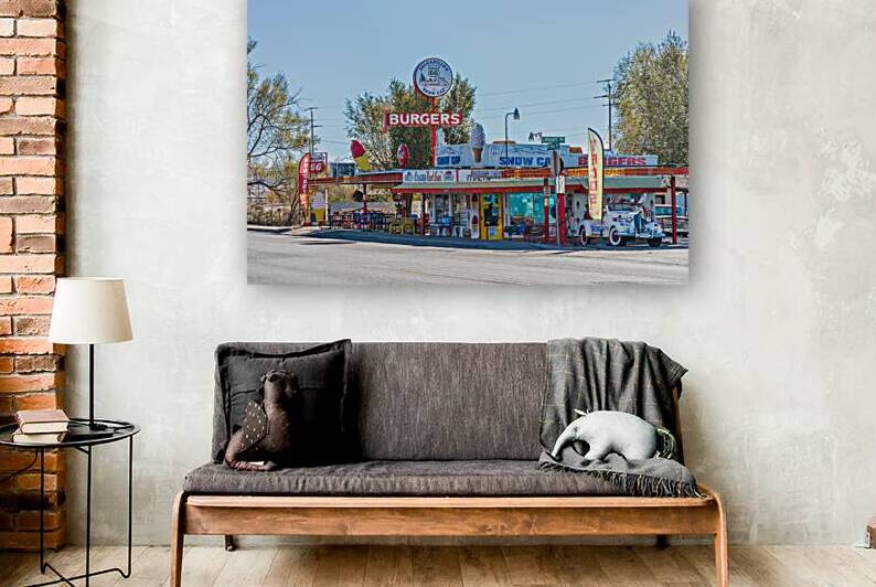 Vintage Diner and drive-in along the route 66 by John Nilsson