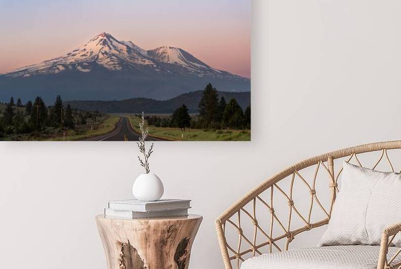 Mount Shasta Calfornia at the break of dawn by John Nilsson
