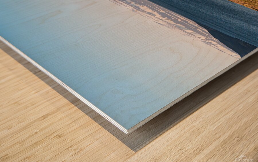 Lonely house in northern Iceland with wild nature Wood print