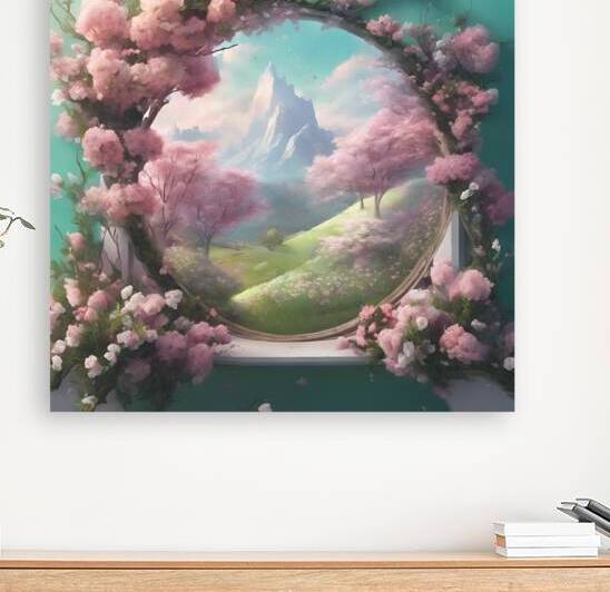  New 4D art painting for spring esrgan v1 x2plus by Beautiful scenery
