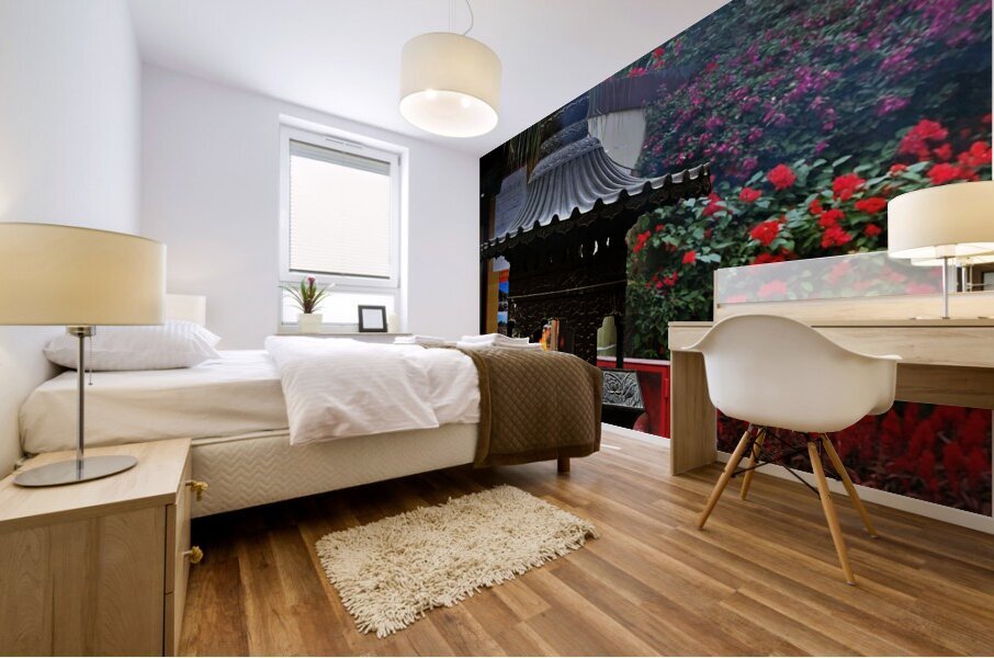 HK Island-RE - Smoke inside the temple 15 Mural print