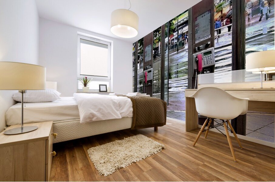 EU-CI-Street Public Telephone Mural print