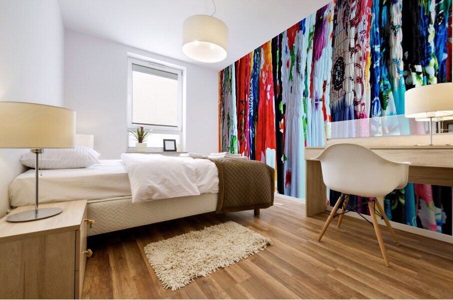 HK Island-TA - Colorful Skirt for Sale Mural print