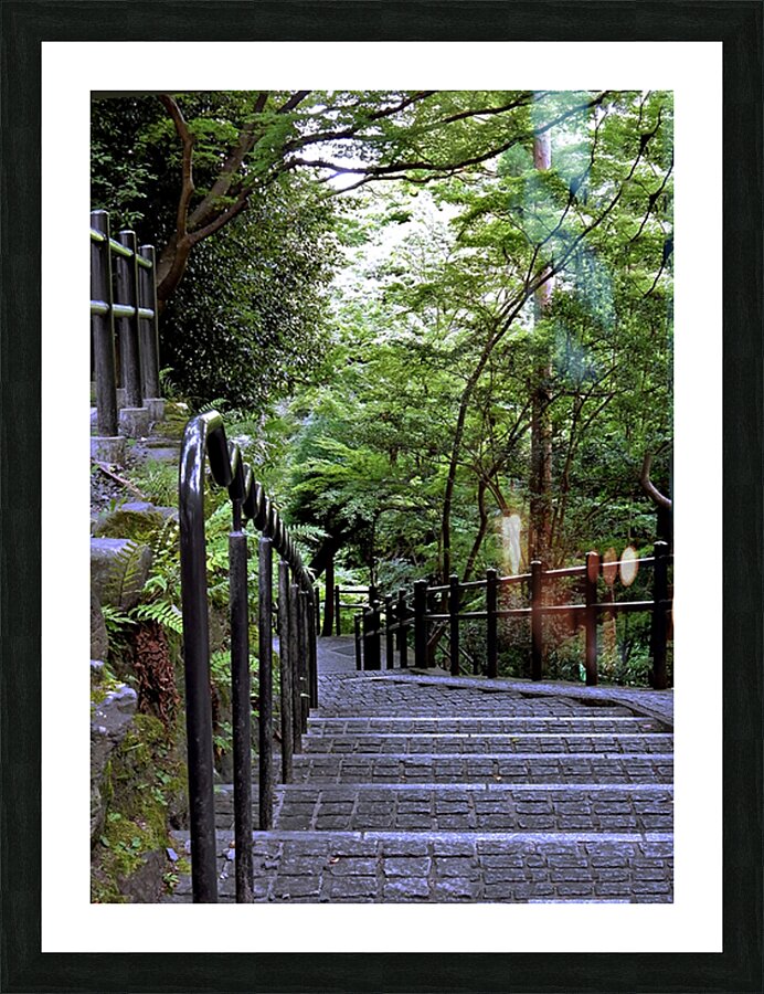 Japan-TA - Stairs to the Temple Picture Frame print