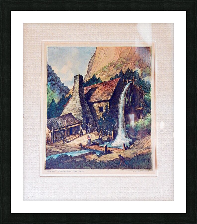 Old Mill Cumberland Gap Picture Frame print
