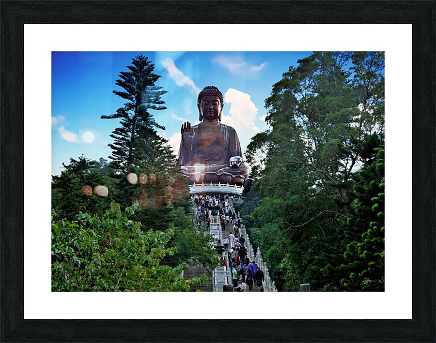 HK Island-RE - The Largest Famous Buddha 02 Picture Frame print