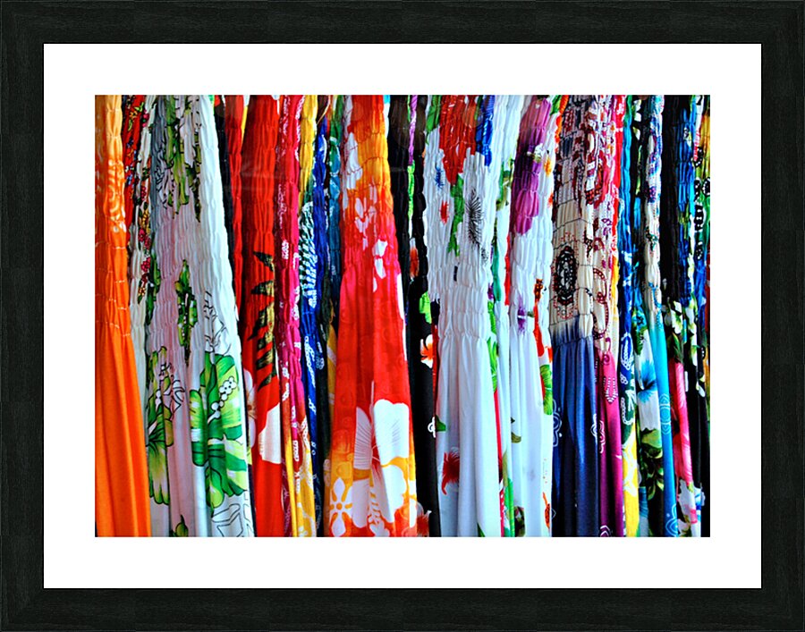 HK Island-TA - Colorful Skirt for Sale Picture Frame print