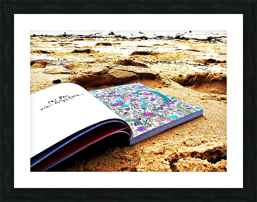 Thailand-TA - The Beach and Book 3 Picture Frame print