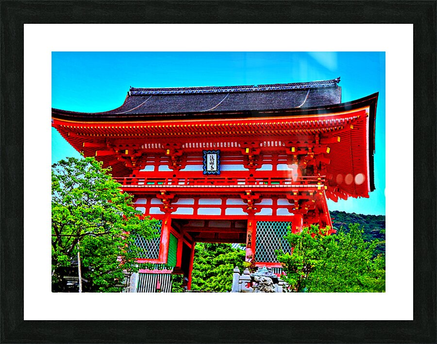Japan-The Red Temple 02 Picture Frame print