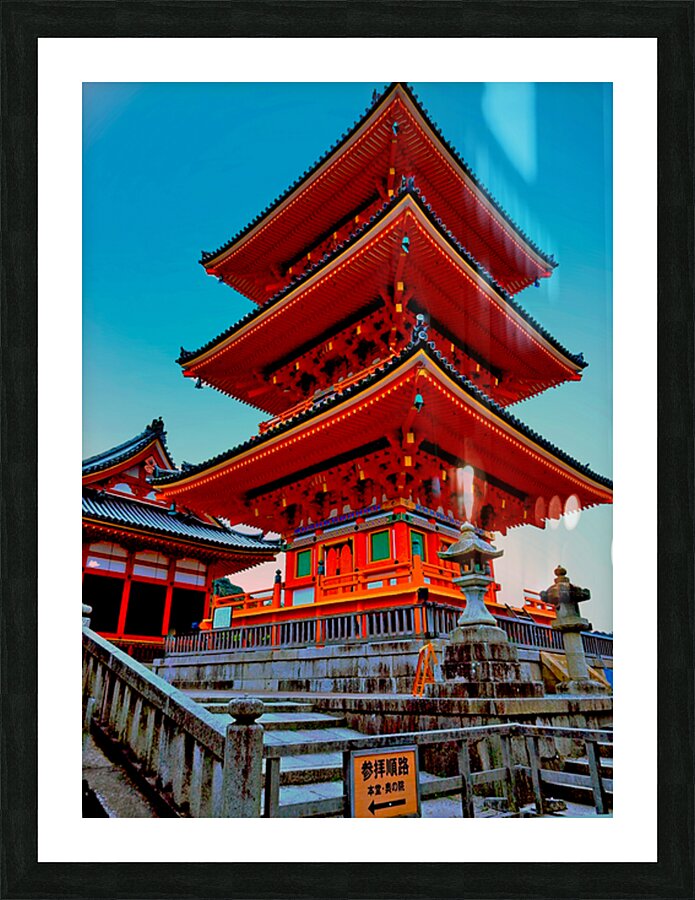 Japan-The Red Temple 06 Picture Frame print