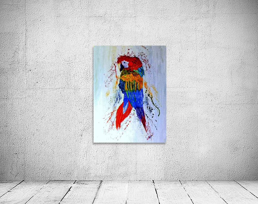 O-Red Head Parrot Wall Preview