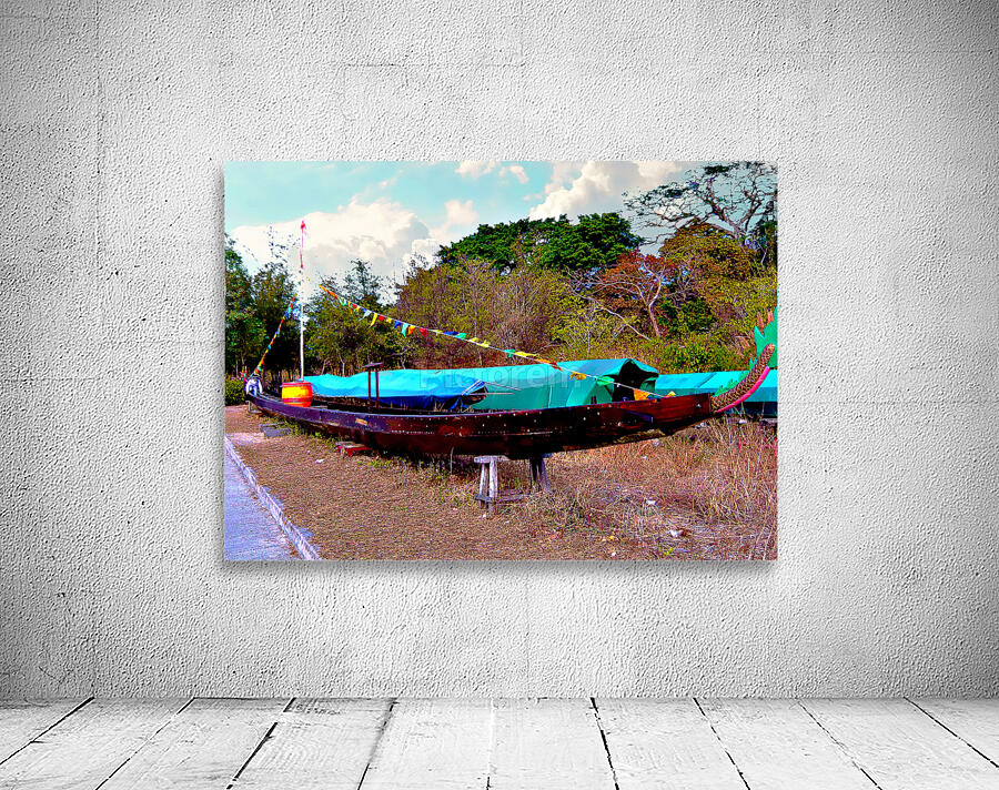 Hong Kong-A Useless Fishing Boat at Cheung Chau Wall Preview