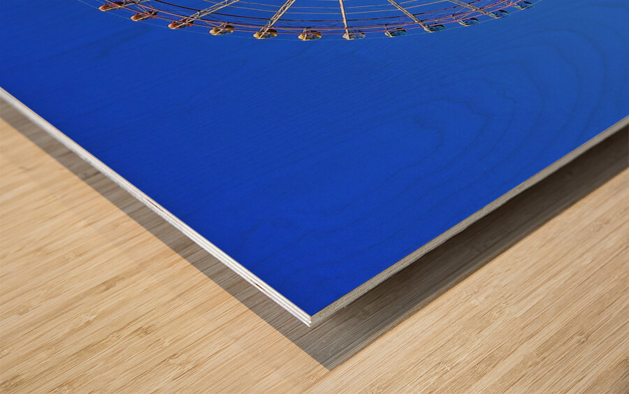 Japan-AB - Amusement Park and Car Park 3 Wood print