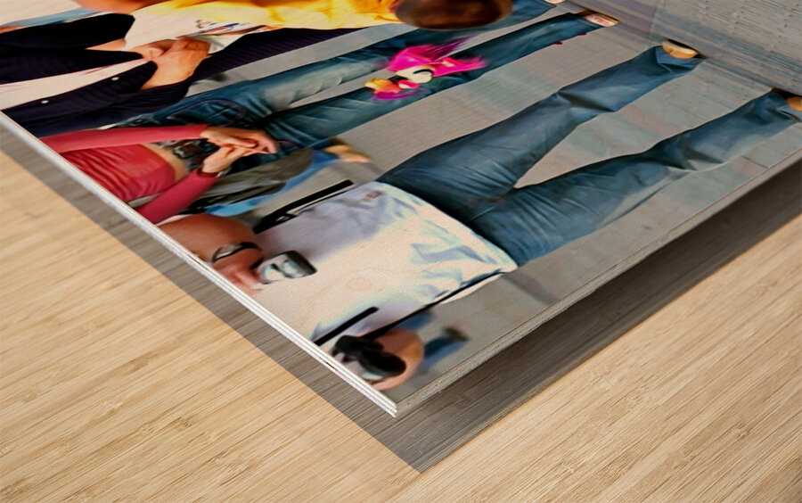 EU-PP-Street Performers  10 Wood print