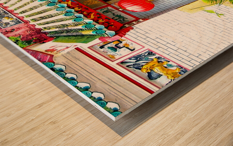 HK Island-RE - The Old Temple 08 Wood print