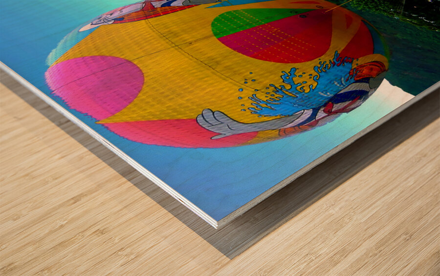 Hong Kong-AT -  Colorful Balloon Ready to Fly 2 Wood print