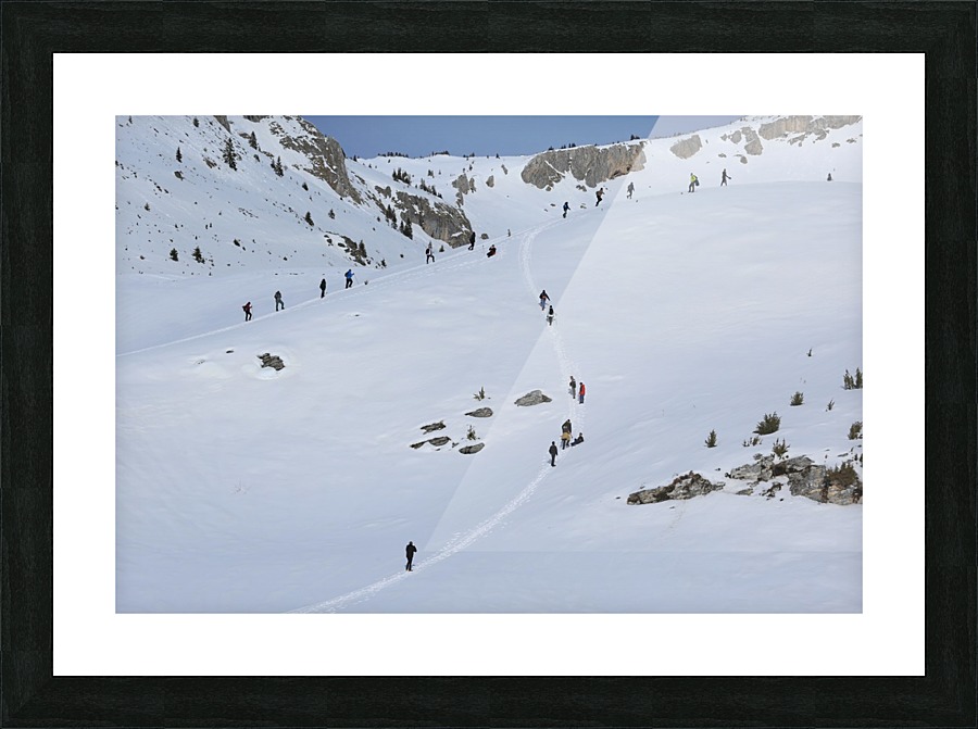 Trails and Hikers  Picture Frame print