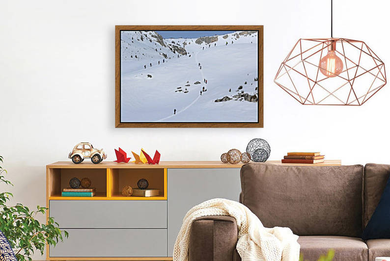 Trails and Hikers  Reproduction