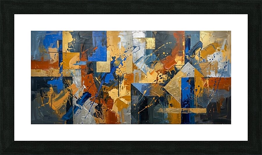 Art abstrait moderne  Picture Frame print