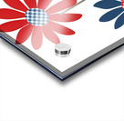 Plaid Botanica 9 - Retro Floral Art Prints Acrylic print