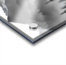 Misty Mountain Pines - Monochrome Landscape Art Prints Acrylic print