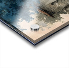 Cows by the Stone Arch – Farmhouse Landscape Art Print Acrylic print