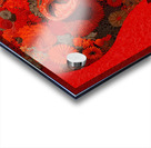 Mind in Bloom - Red Floral Mosaic Portrait Art Print Acrylic print