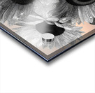 Ink & Ivory Sunflowers – Black & White Floral Art Print Acrylic print