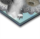 Lace Petal Trio – Modern Lotus Bloom Art Print Acrylic print