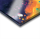 Cosmic Drift – Neon Galaxy Abstract Print Acrylic print