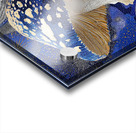 Celestial Cap – Blue Cosmic Mushroom Abstract Print Acrylic print