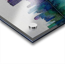 Aurora Skyline – Watercolor Cityscape Abstract Print Acrylic print