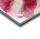 Cosmic Petals – Pink and Blue Pop Art Floral Print Acrylic print