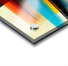 Chromatic Shift – Diagonal Neon Bar Abstract Print Acrylic print