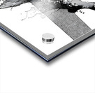 Mono Surge – Minimalist Ink Splash Abstract Print Acrylic print